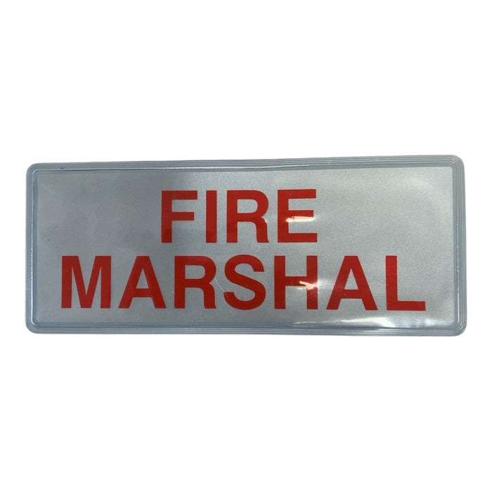 Fire Marshal Encapsulated Reflective Badges Sew On BDG-CAP-FMAR