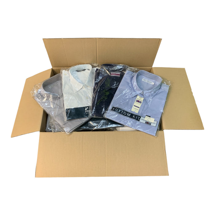 Job Lot Wholesale 40 New Uniform Shirts Mixed Styles Colours SHIRTJOBLOT1