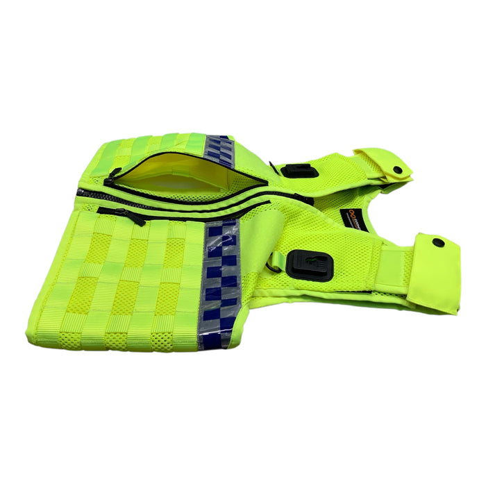 Molle Tactical Vest HiVis Yellow Ex Police Cooneen Protection New HV20N