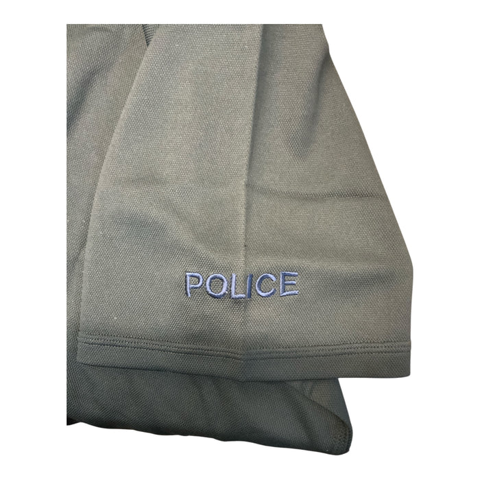 Wicking Shirt Male Police Branded Black Short Sleeve Top WKS67MA