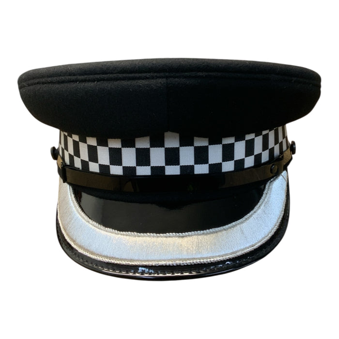 Chief Superintendent Silver Banded Flat Peaked Cap Collectors SBPKCAP3A