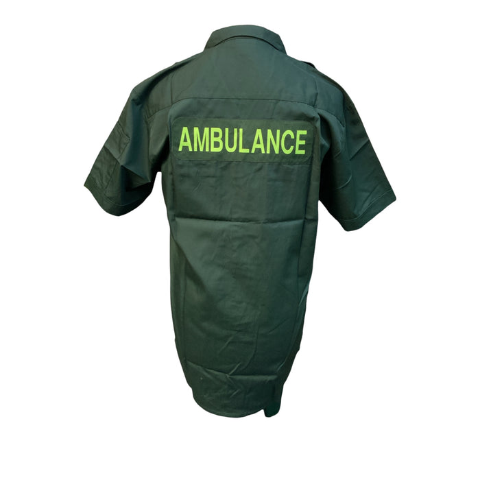 NHS Branded Ex Ambulance Short Sleeve Shirt Green New GS01N