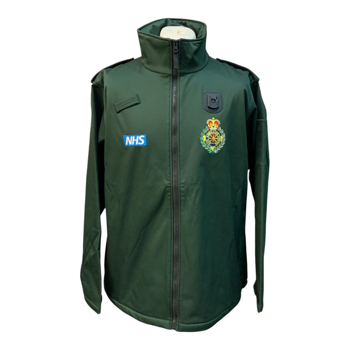 NHS Branded Ex Ambulance Green Softshell Fleece Jacket New GPC03N