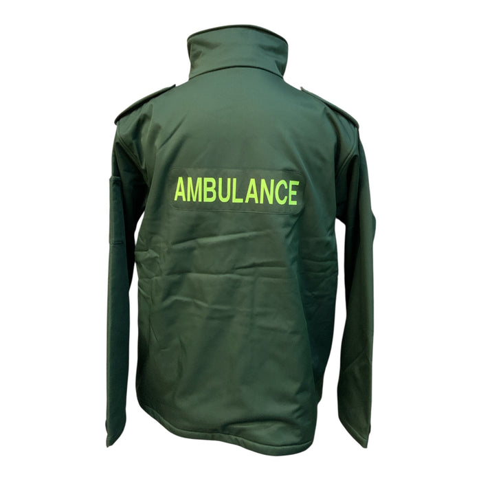 NHS Branded Ex Ambulance Green Softshell Fleece Jacket New GPC03N