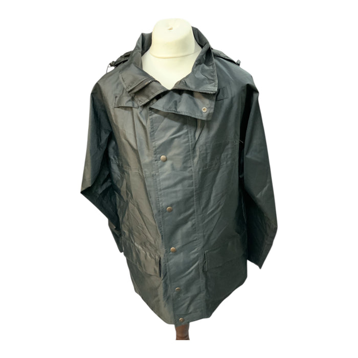 Ex Police Lightweight Black Polyester Waterproof Jacket OJ233