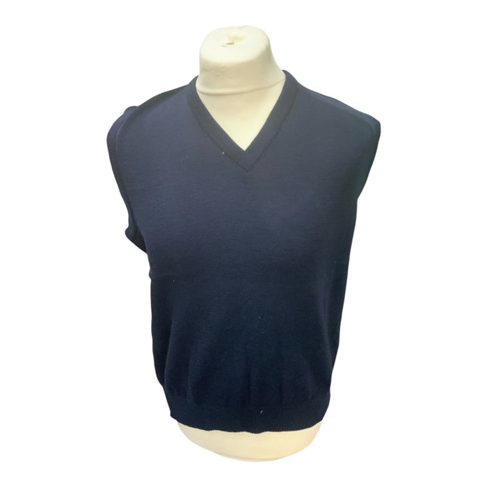 Unisex Jumper Blue Acrylic & Wool Sleeveless Pullover NEW JUMWA01