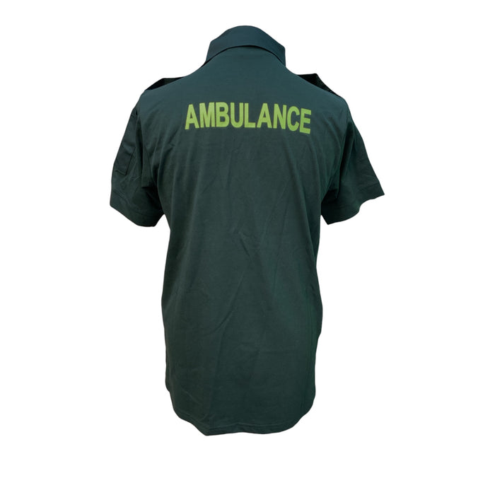 HSC NIAS Branded Ex Ambulance Short Sleeve Polo Shirt Green New GPS01N