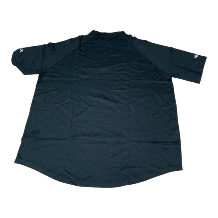 Male Black Police Branded Baselayer Short Sleeve T-Shirt WKS74N