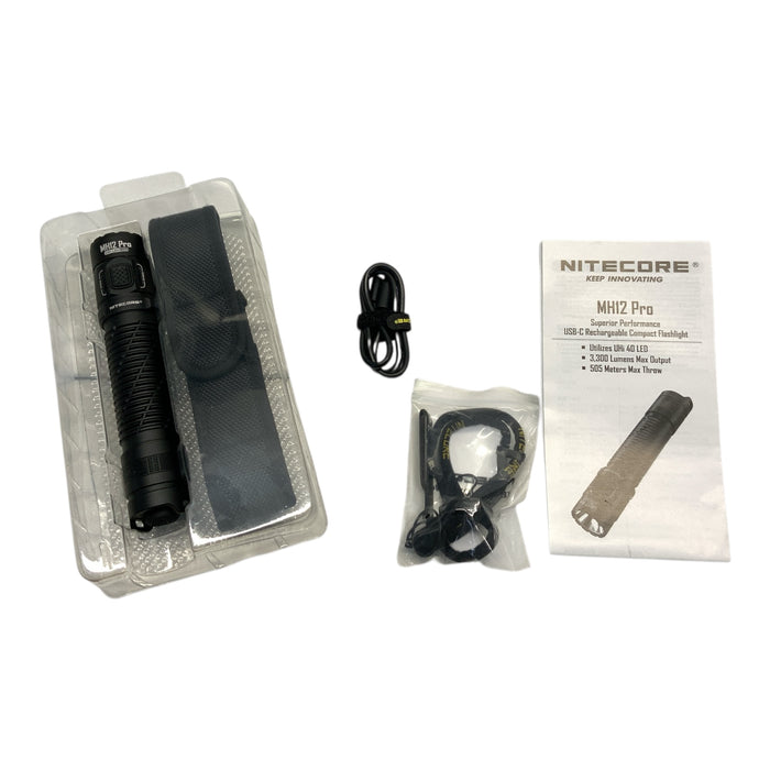Nitecore MH12 Pro USB-C Rechargeable Compact Flashlight/Torch NEW FLASHLIGHT02