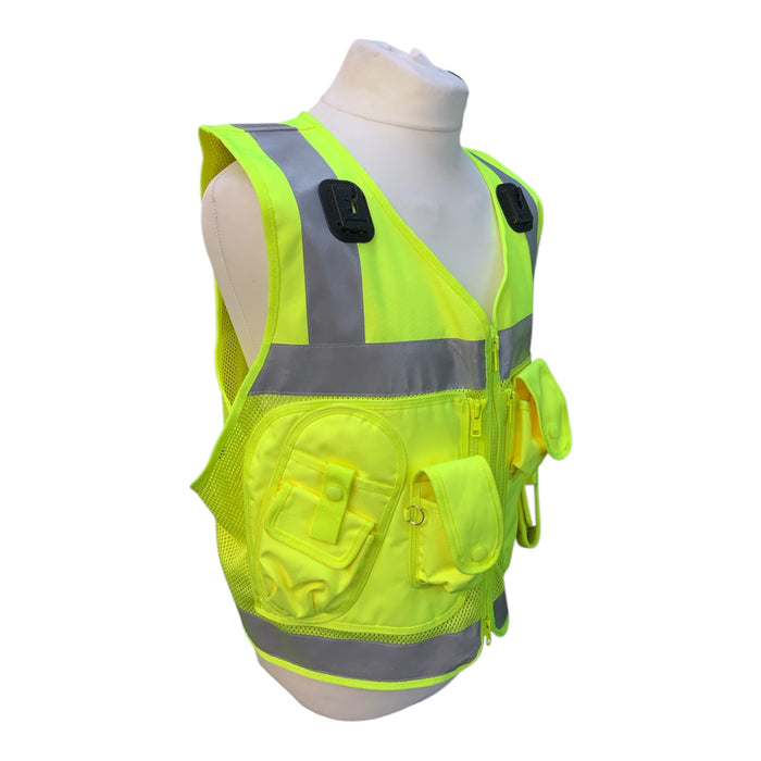 Protec Tactical Vest Hi Viz Security Marshal Dog Handler Events HV21A