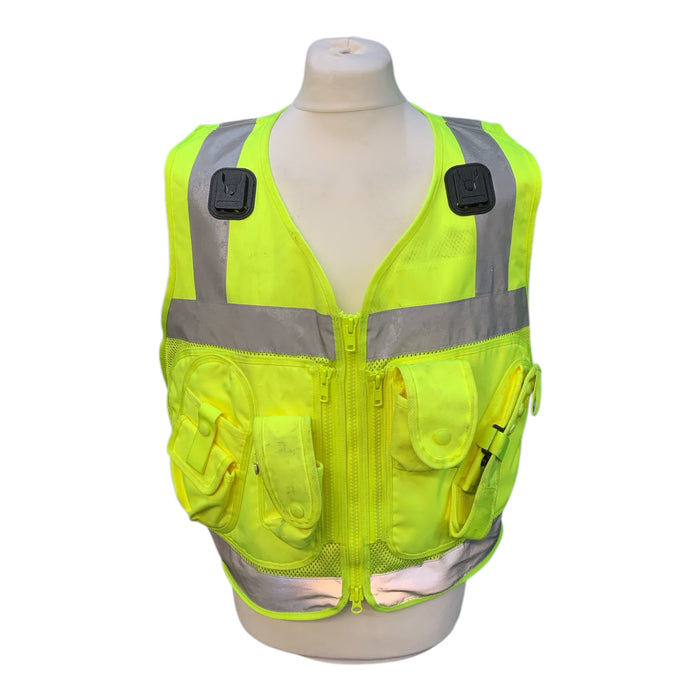 Protec Hi Viz Tactical Vest Security Marshal Dog Handler Events ODDHV19B