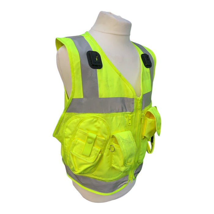 Protec Hi Viz Tactical Vest Security Marshal Dog Handler Events ODDHV19B