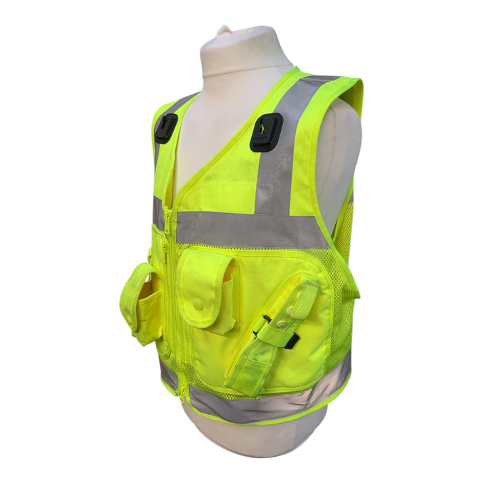 Protec Hi Viz Tactical Vest Security Marshal Dog Handler Events ODDHV19B