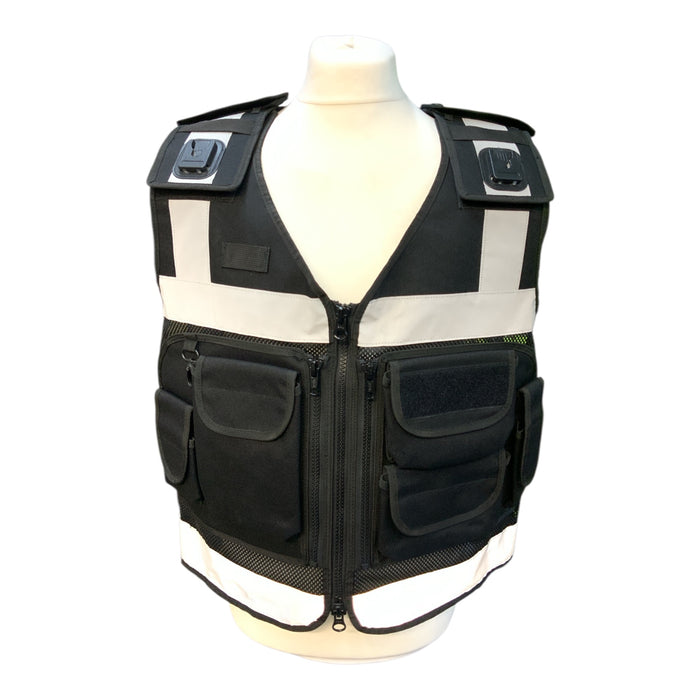 Protec Black Tac Vest Combat Security Paint-balling New BV32N