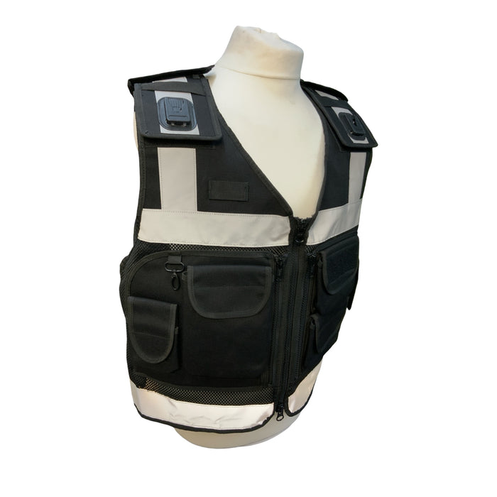 Protec Black Tac Vest Combat Security Paint-balling New BV32N