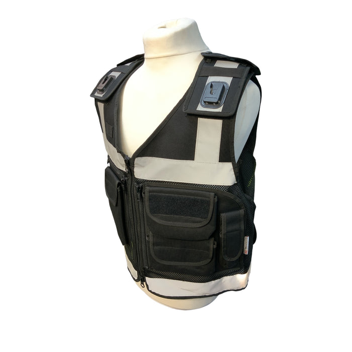 Protec Black Tac Vest Combat Security Paint-balling New BV32N