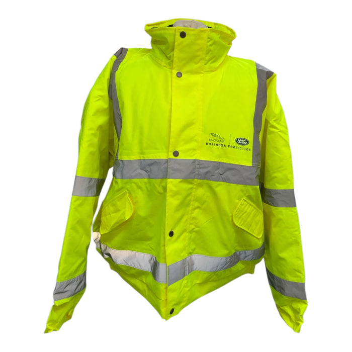 Hivis Yellow Bomber Jacket Jaguar Land Rover Business Protection JAGLANPWBOM01