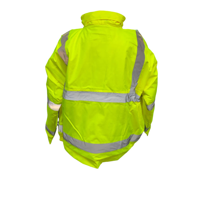 Hivis Yellow Bomber Jacket Jaguar Land Rover Business Protection JAGLANPWBOM01