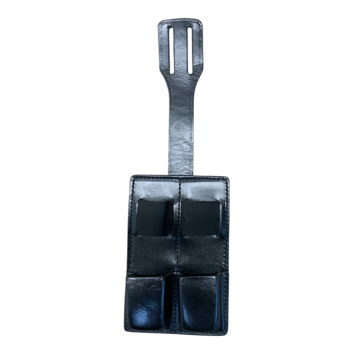 PWL Leather Double MP5 Magazine Ammo Pouch For Belts And Duty Belts BLTAMO06A