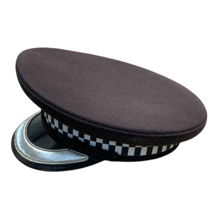 Peaked Cap Silver Braided Black Cord 60cm Theatre Film TV ODDSBPKCAP1B