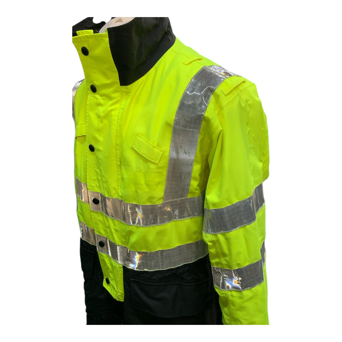 Yaffy Goretex Riding Coat Hi Viz Yellow and Black Small EQUINECOAT01