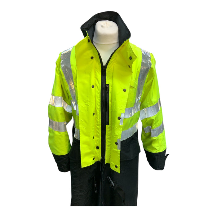 Yaffy Goretex Riding Coat Hi Viz Yellow and Black Small EQUINECOAT01