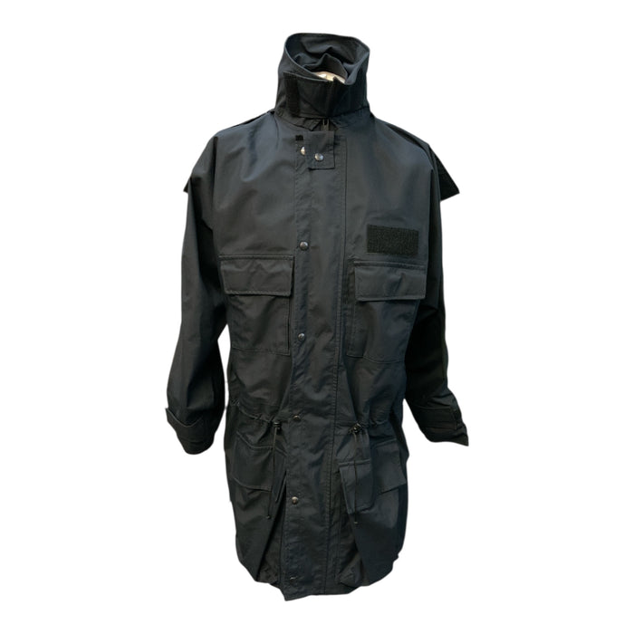 Permatex Weatherproof Long Coat Vintage Ex Police Black Motorbike Equine OJ238A