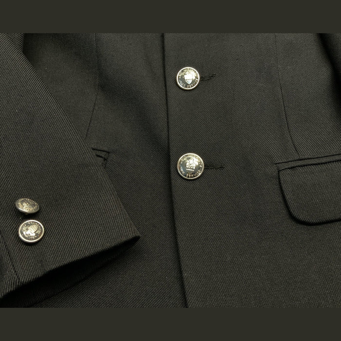 Dress Tunic Jacket Ex West Midlands Fire Service Mens Poly/Wool Navy MTUN06AN