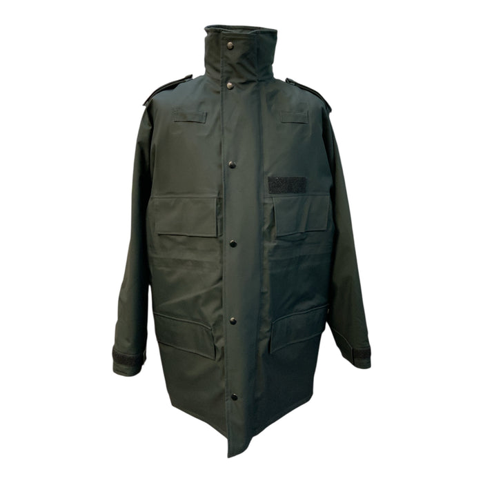 Waterproof Breathable 3/4 Length Black Jacket Ex Police Traffic Large OJ239A