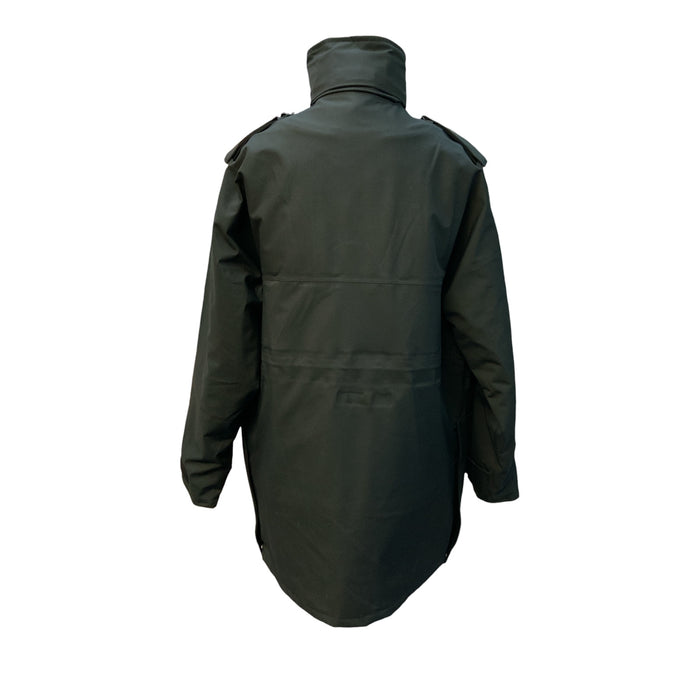 Waterproof Breathable 3/4 Length Black Jacket Ex Police Traffic Large OJ239A