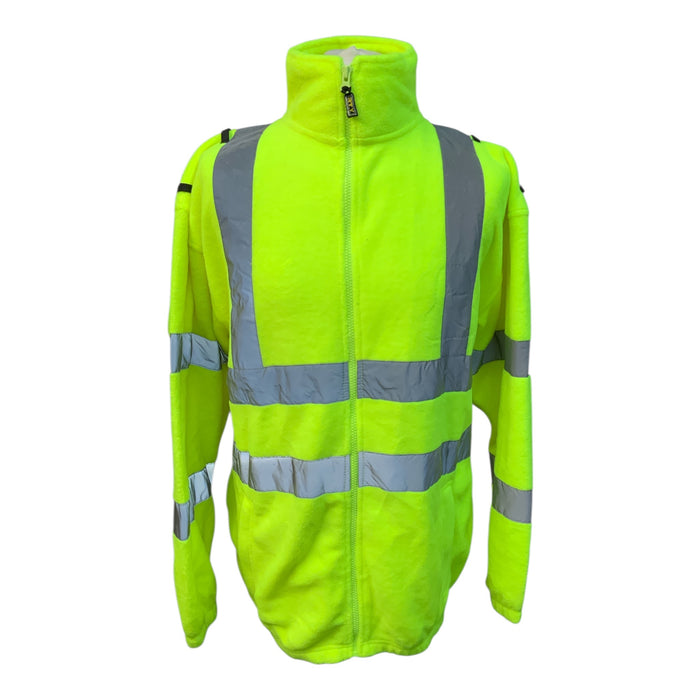 RTY HiVis Yellow Fleece HV072 Safety Workwear Large OJ242ND
