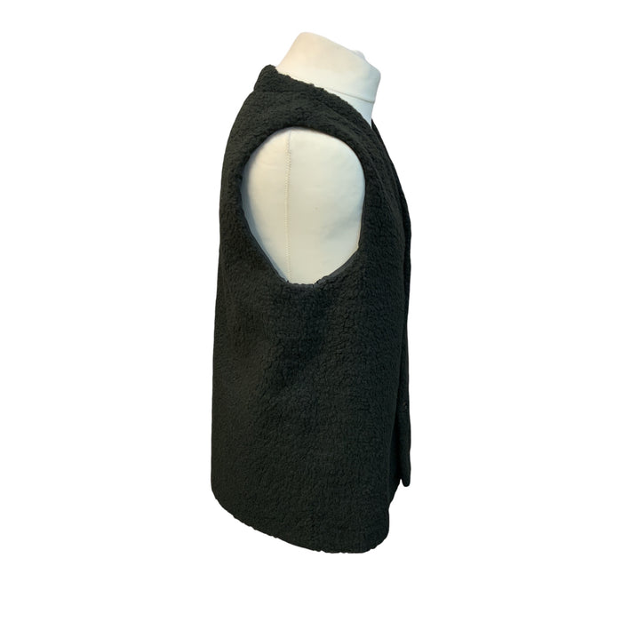JS Vintage Borg Fleece Gilet Black Medium / Large OF38A