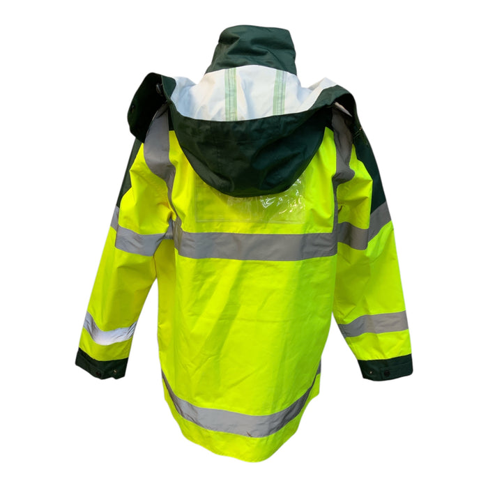 NHS Branded Ex Ambulance HiVis Yellow and Green Jacket HVPCNHS01A