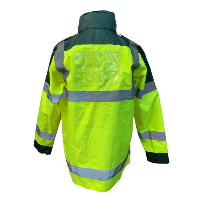 NHS Branded Ex Ambulance HiVis Yellow and Green Jacket HVPCNHS01A