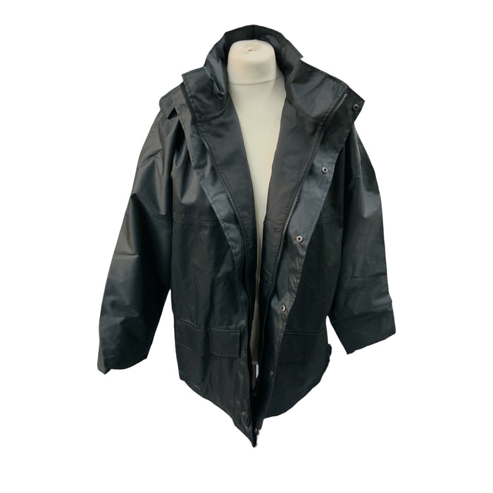 Police Branded Ex Met Police Waterproof Lightweight Black Jacket New OJ250N