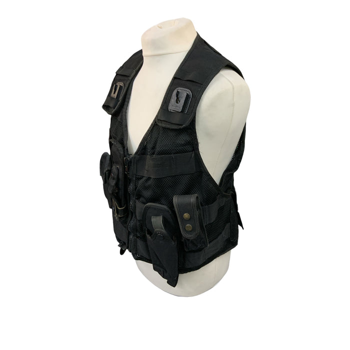 Protec Tactical Vest Black Combat Security Paintballing XLarge OBTV76B