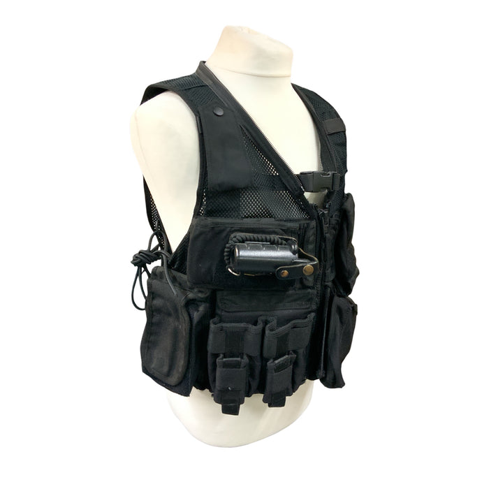 ARV MK2 Black Tactical Load System Tac Vest Security Dog Handler ODDBV28B