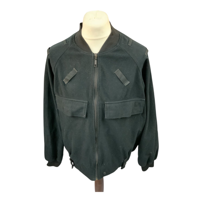 Black Fleece Jacket Ex Police Medium OF40B