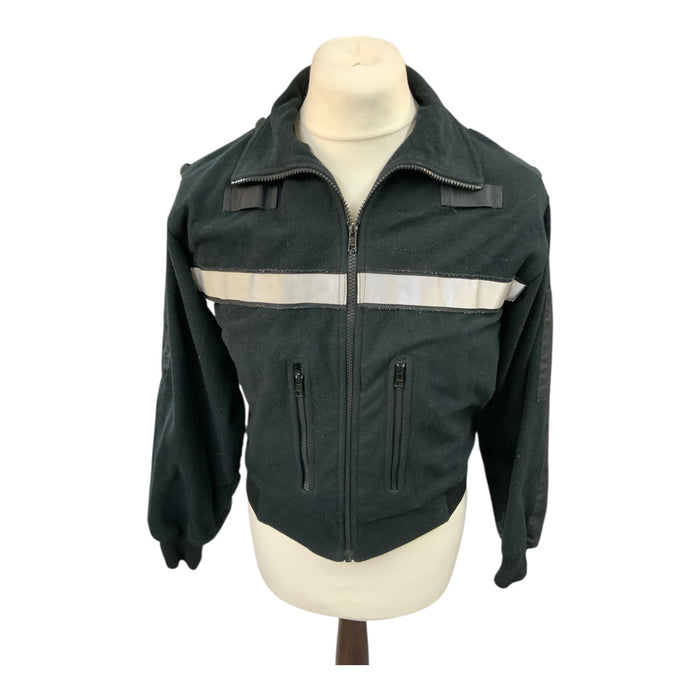 Black Fleece Jacket Ex Police Small OF41B