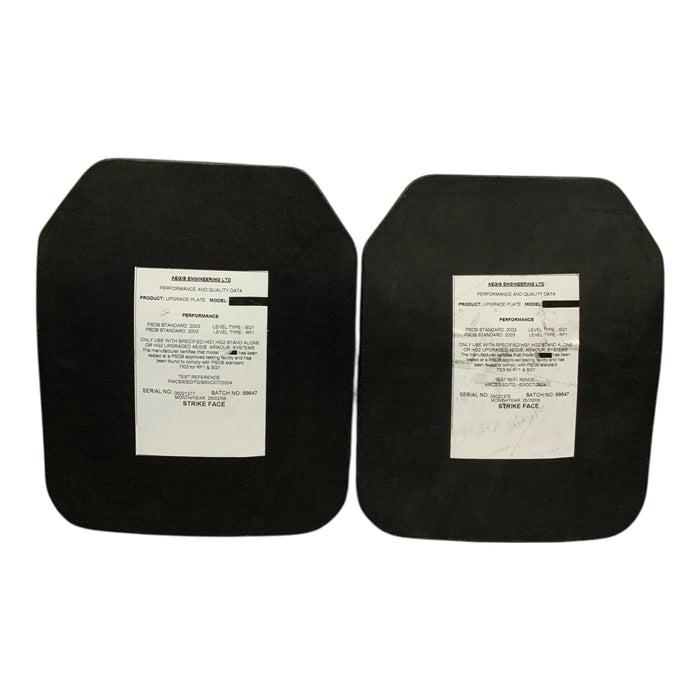 Aegis Engineering RF1 SG1 Ceramic Ballistic Plate Set Stab Vest Upgrade BPCB02A