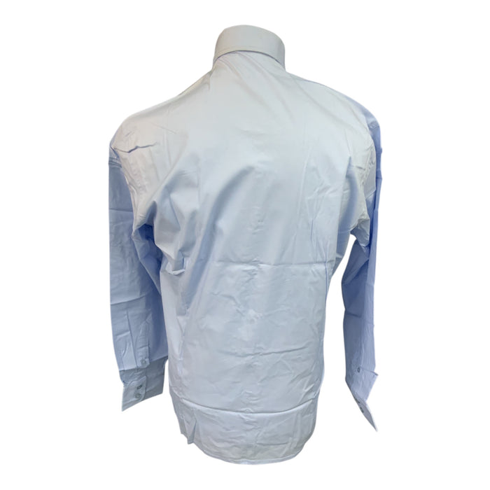 Henbury Mens Long Sleeve Light Blue Shirt SHTHEN01AN