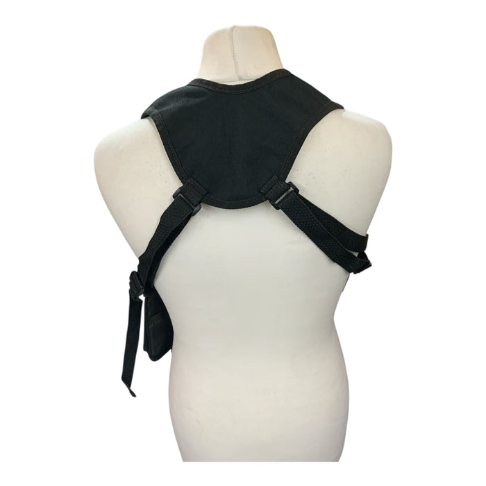 Protec Black Covert Harness Covert Vest With Radio CS Baton Cuffs Pouch ODDCH03B