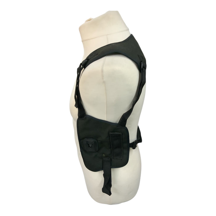Black Equipment Vest With Docking Clip OCH58B