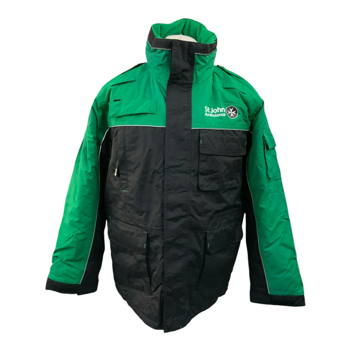 St John Ambulance Branded Green Coat STJAMB01