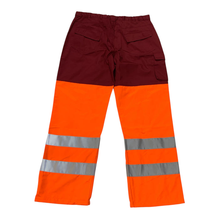Cooneen HiVis Cargo Trouser Orange/Maroon 36/29 HVTRS05AN