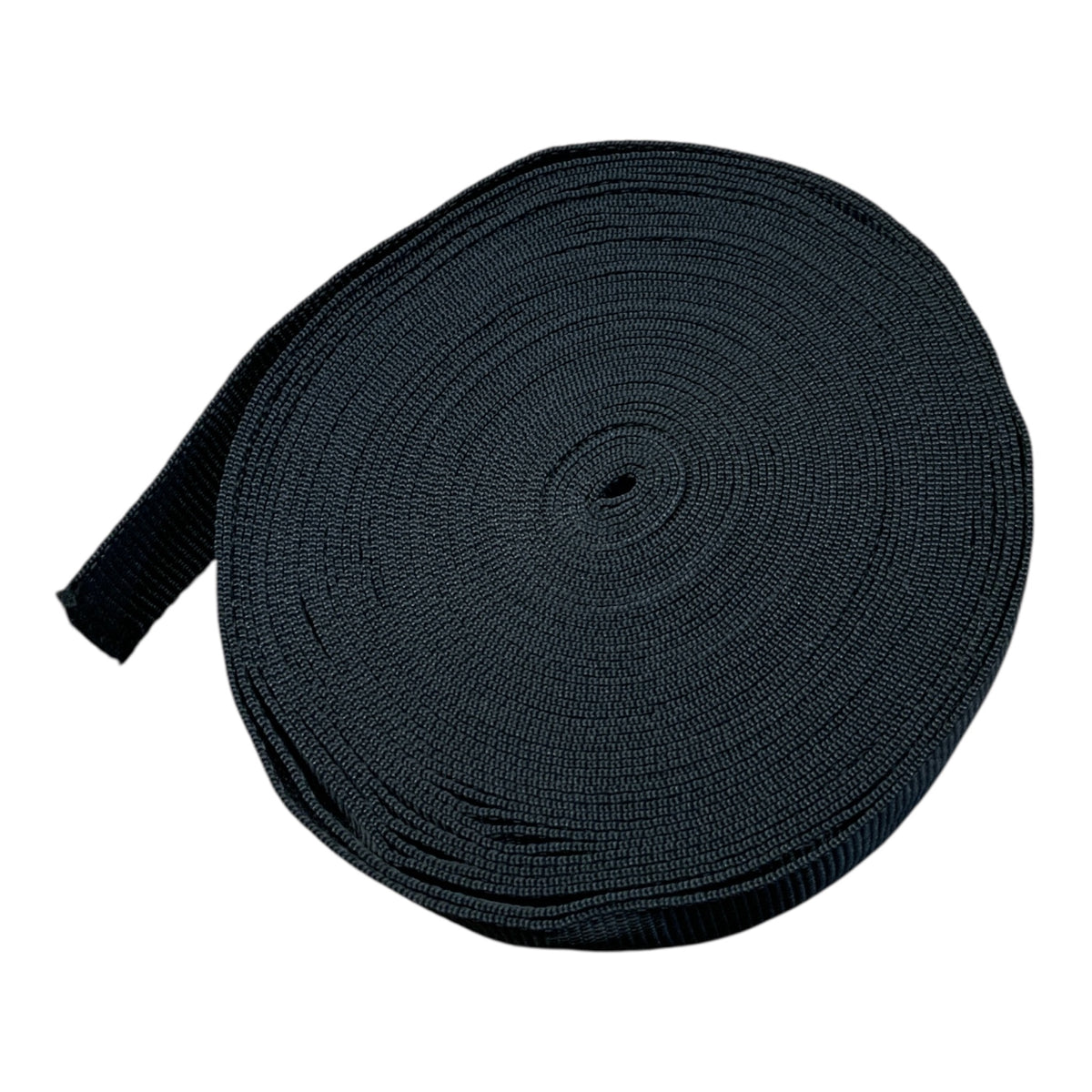 Black Webbing Strap Roll 40mm x approx 7m Camping Pets Outdoor WEBTAPE ...
