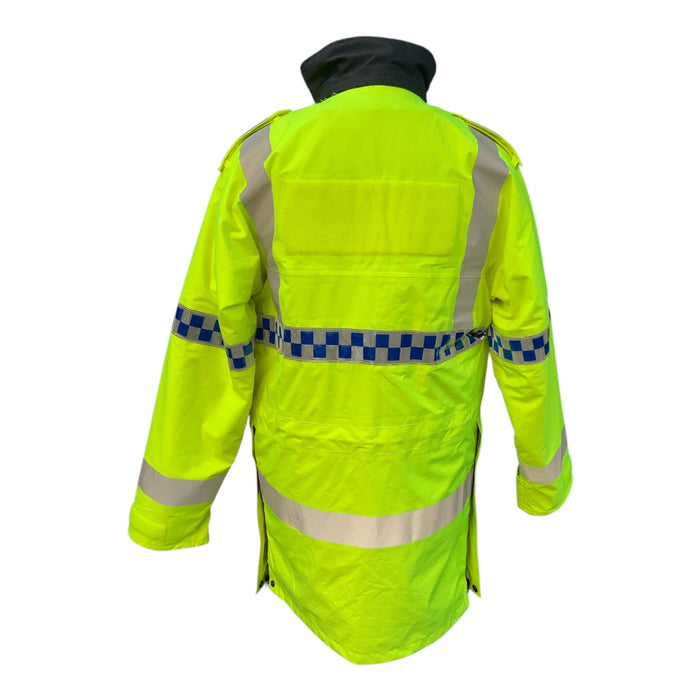 Hi Vis Jacket Waterproof Rain Coat Security Events Traffic Sml/Reg ODDHVPC04A