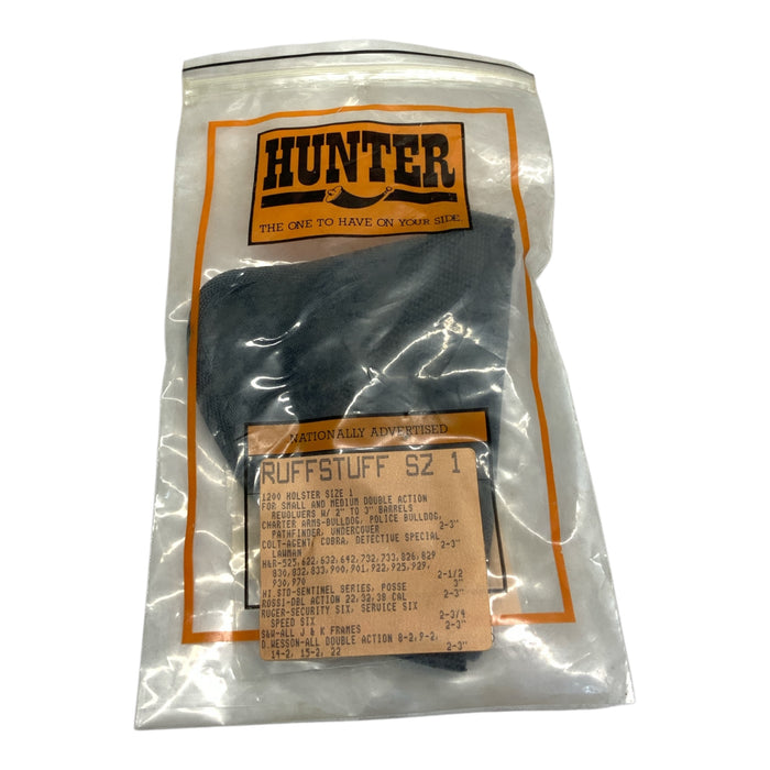 Hunter 1220-1 Ruffstuff Handgun Holster Suede Leather Lined New GH80N