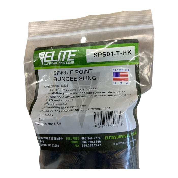 Elite Survival Systems Tan Single Point Gun Sling TACGUNSL07N