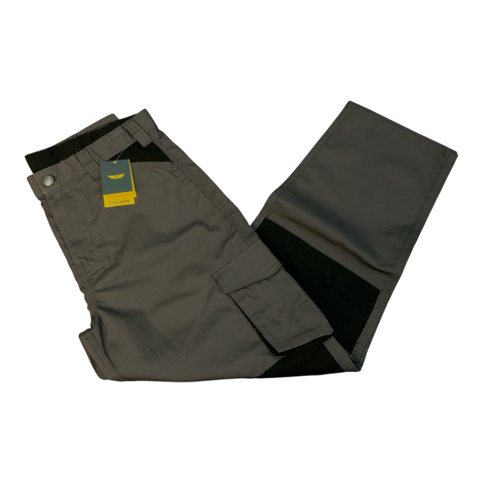 Trojan Comat Trouser Ripstop 8T6634 Grey Black TROJANTRS01-N